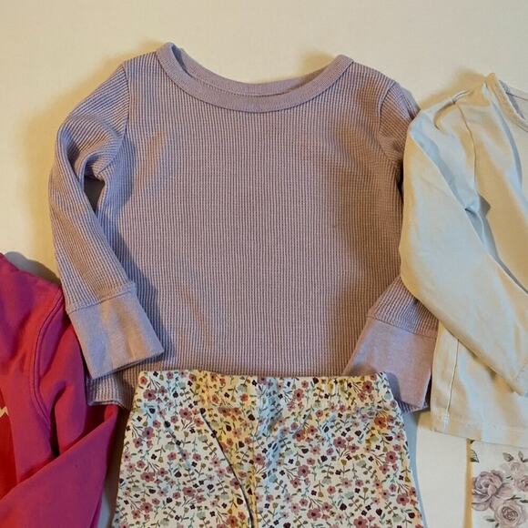 Baby Girl Bundle, 6 - Floral Leggings, Champion, Swimsuit, Long Sleeve T-Shirt - Picture 3 of 10